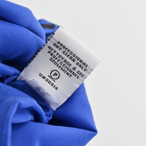 Diane Von Furstenberg Carrie Dress Size 6 Hexagon Dot Blue White Modern Retro - Picture 9 of 14